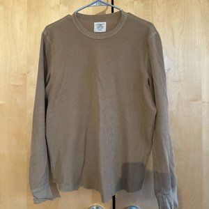 Buck Mason Long Sleeve Thermal Size M Curve Hem